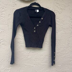 Black Sweater w/ Buttons